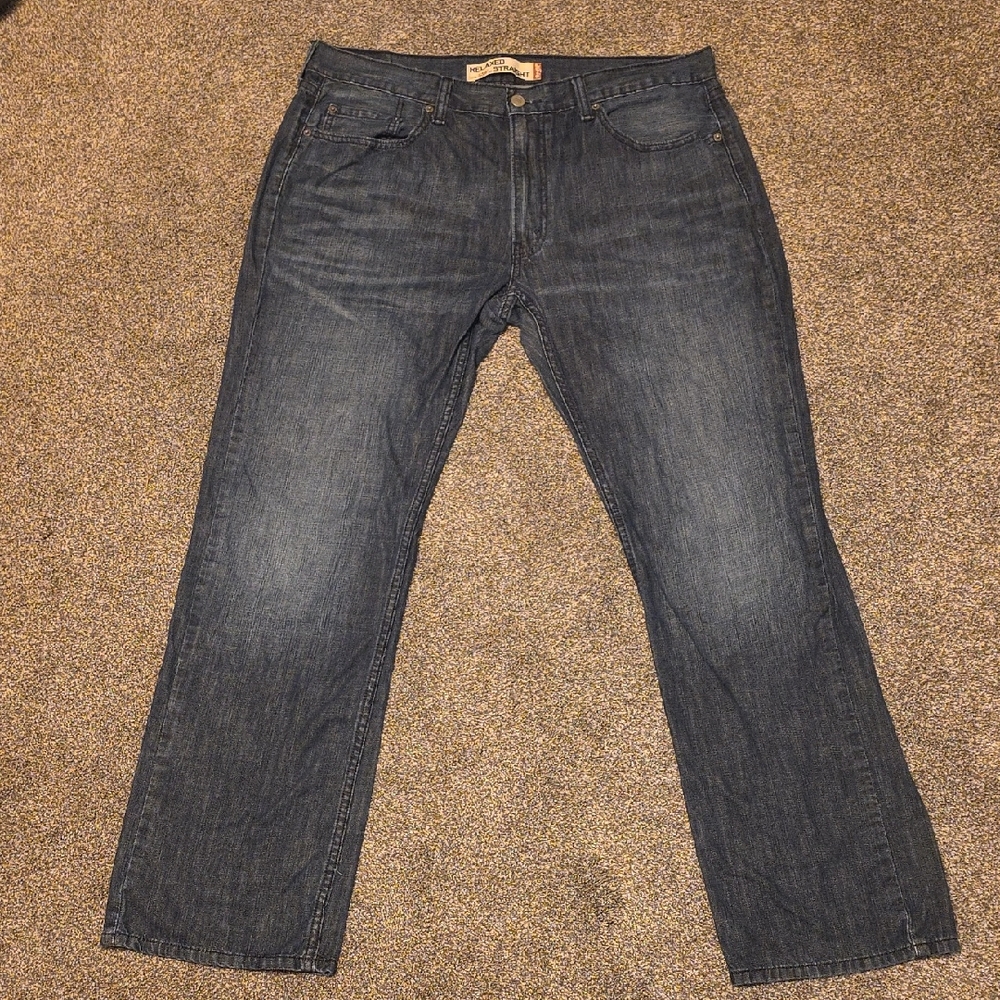 Levi's Dark Blue Straight Jeans